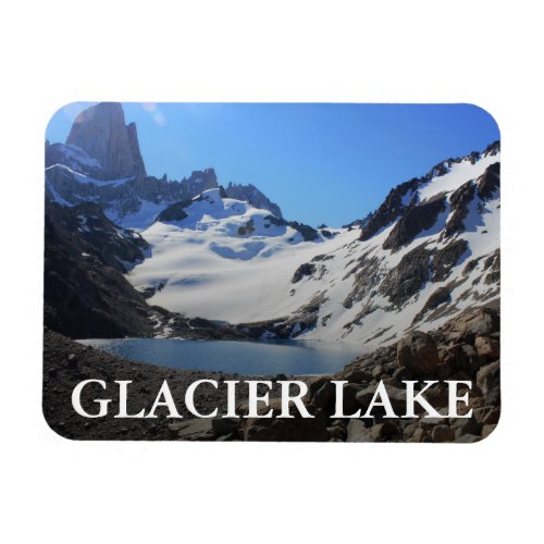 Glacier Lake Near Mount Fitz Roy Magnet
