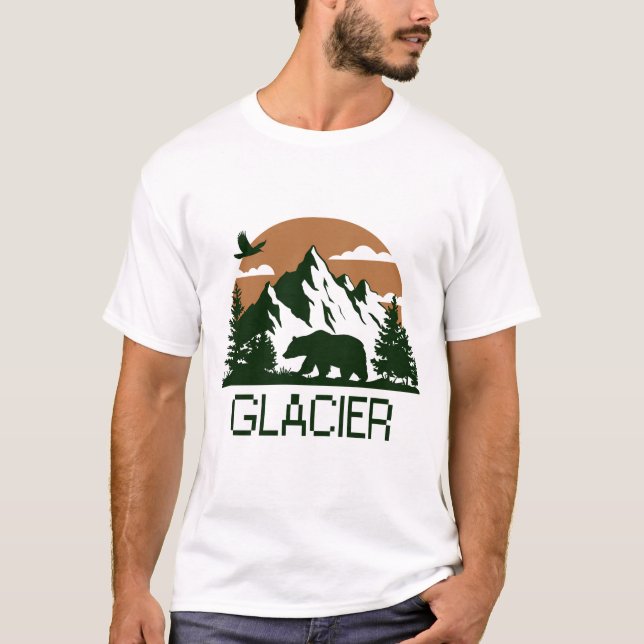 Glacier - Montana T-Shirt (Front)