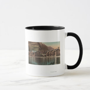 Glacier, MT - View of the Many Glacier Hotel Mug
