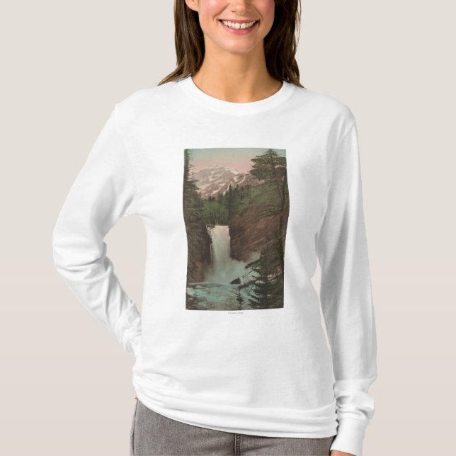 Glacier, MTView of Trick Falls Glacier, MT T-Shirt (Front)