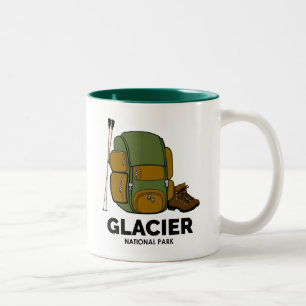 Glacier National Park Backpack Two-Tone Coffee Mug