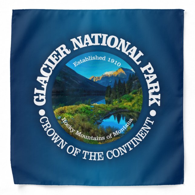 Glacier National Park Bandana (Front)