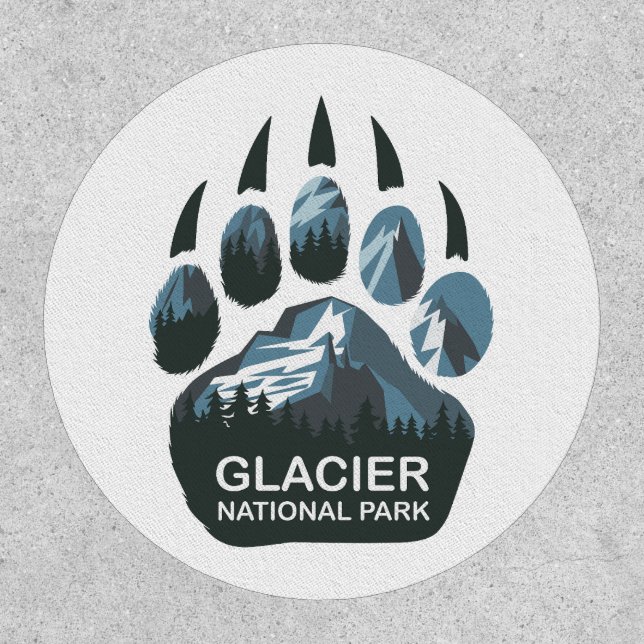 Glacier National Park Bear Paw Patch (Front)