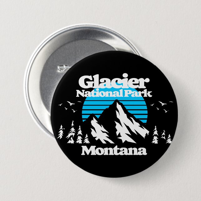 Glacier National Park Button (Front & Back)