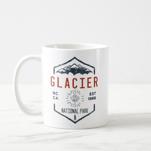 Glacier National Park Canada Vintage Distressed Coffee Mug