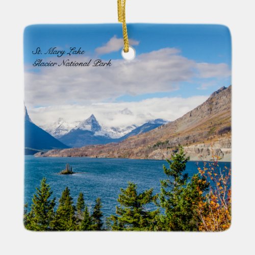 Glacier National Park Ceramic Ornament