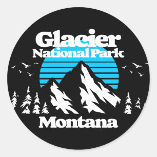Glacier National Park Classic Round Sticker