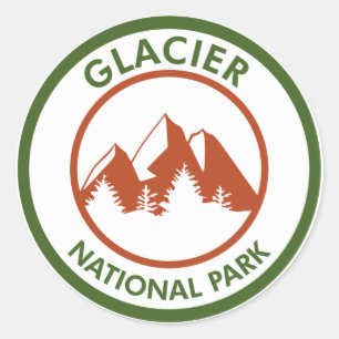 Glacier National Park Classic Round Sticker