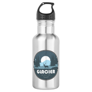 Glacier National Park Deer Stainless Steel Water Bottle