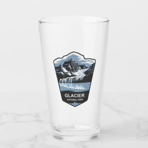 Glacier National Park Emblem Glass