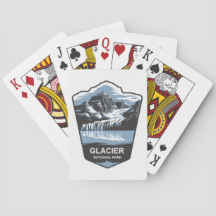 Glacier National Park Emblem Poker Cards
