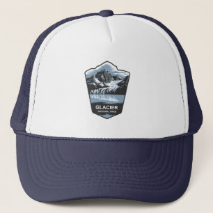 Glacier National Park Emblem Trucker Hat