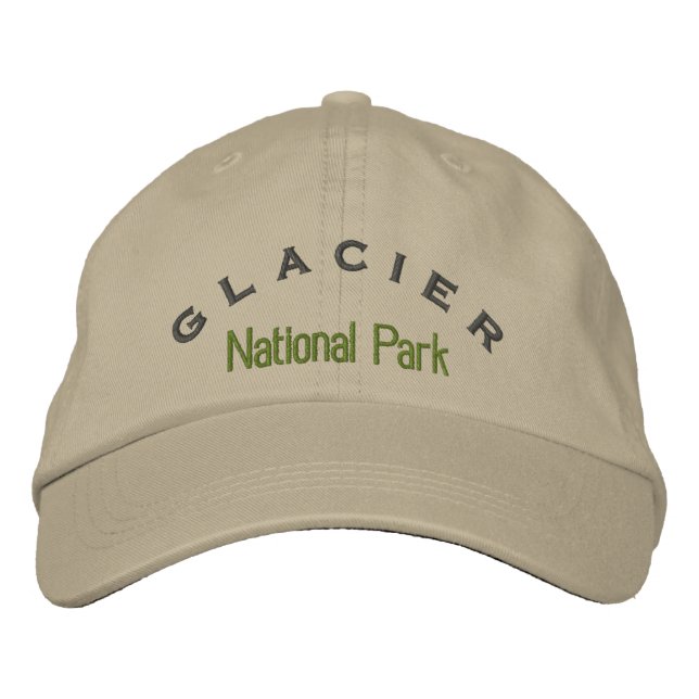 Glacier National Park Embroidered Baseball Cap (Front)