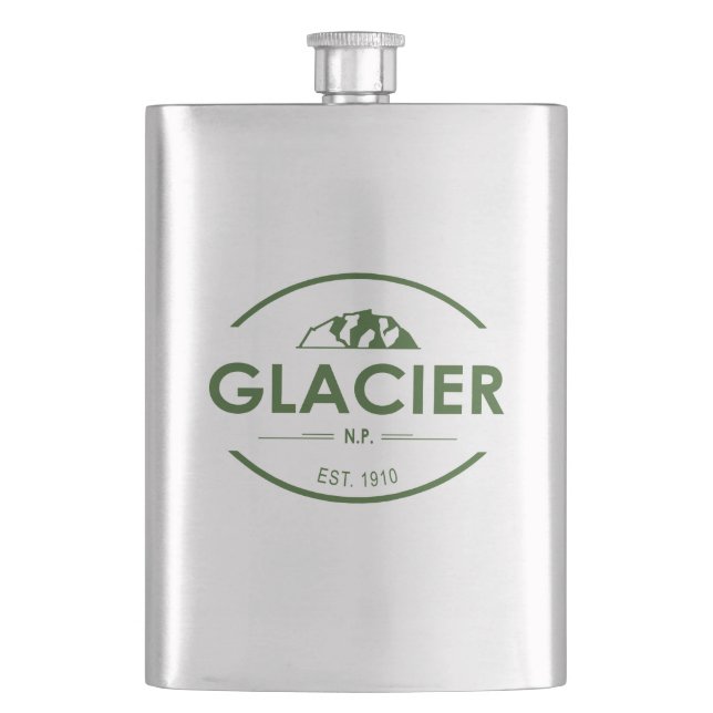 Glacier National Park Flask (Front)