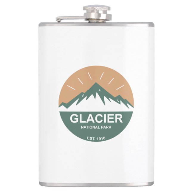 Glacier National Park Flask (Front)
