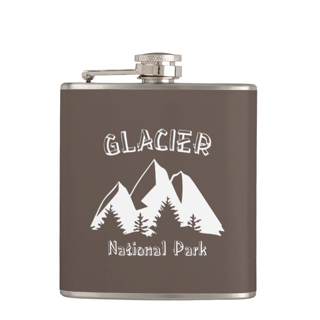 Glacier National Park Flask (Front)