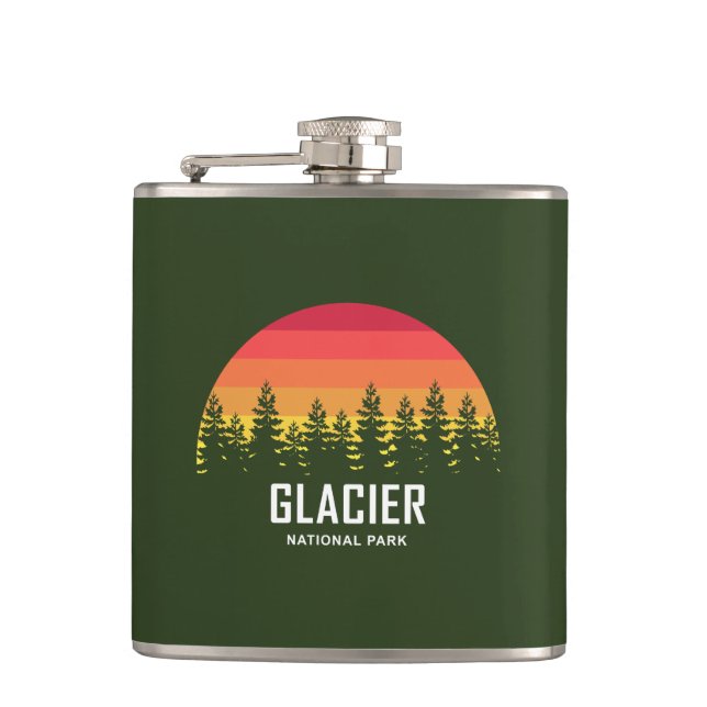 Glacier National Park Flask (Front)