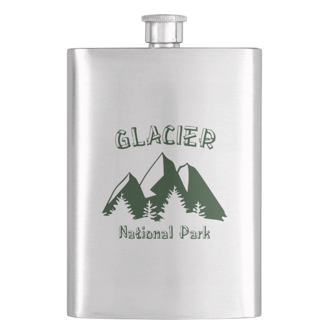 Glacier National Park Flask (Front)