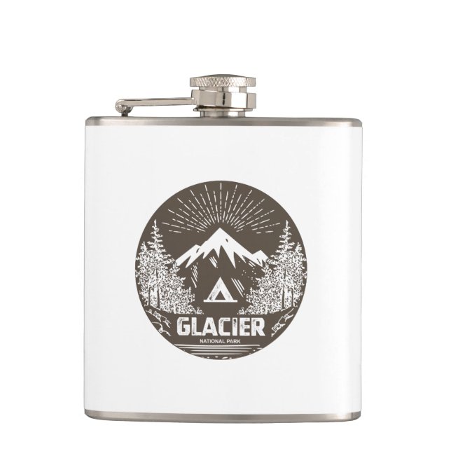 Glacier National Park Flask (Front)