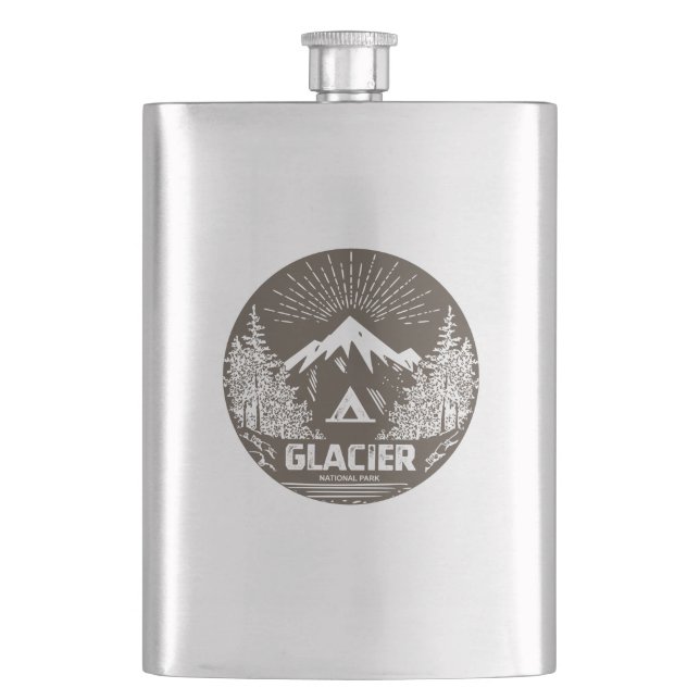 Glacier National Park Flask (Front)