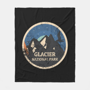 Glacier National Park Fleece Blanket