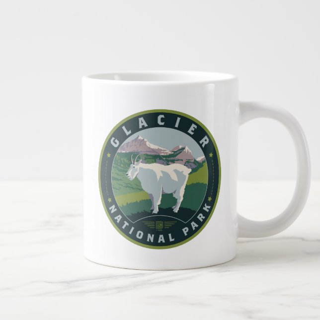 Glacier National Park Giant Coffee Mug (Right)