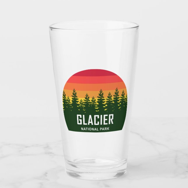 Glacier National Park Glass (Front)