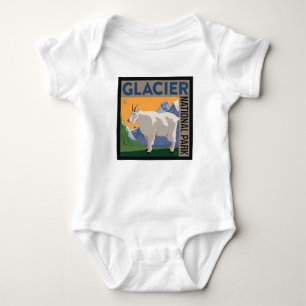 Glacier National Park   Goat Baby Bodysuit