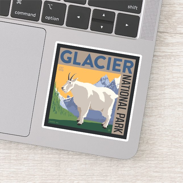 Glacier National Park | Goat Sticker (Detail)