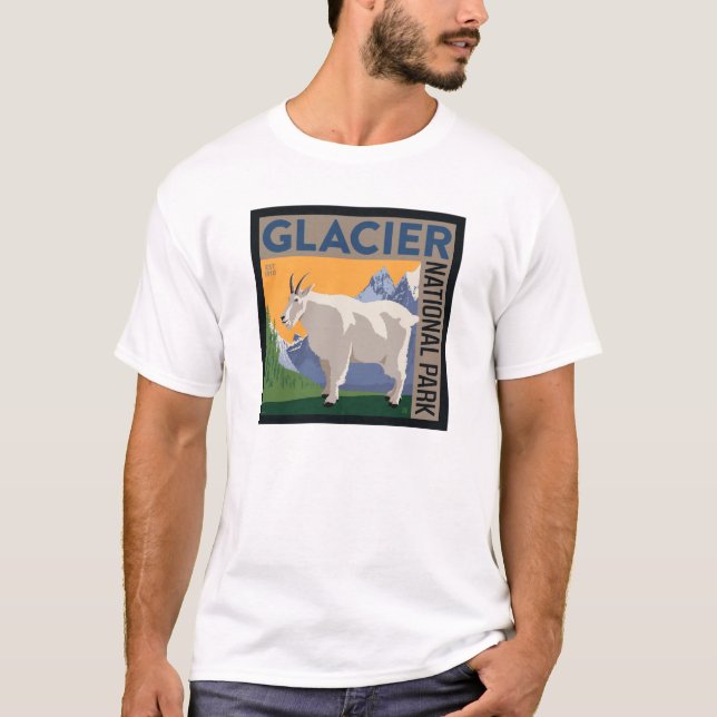 Glacier National Park | Goat T-Shirt (Front)