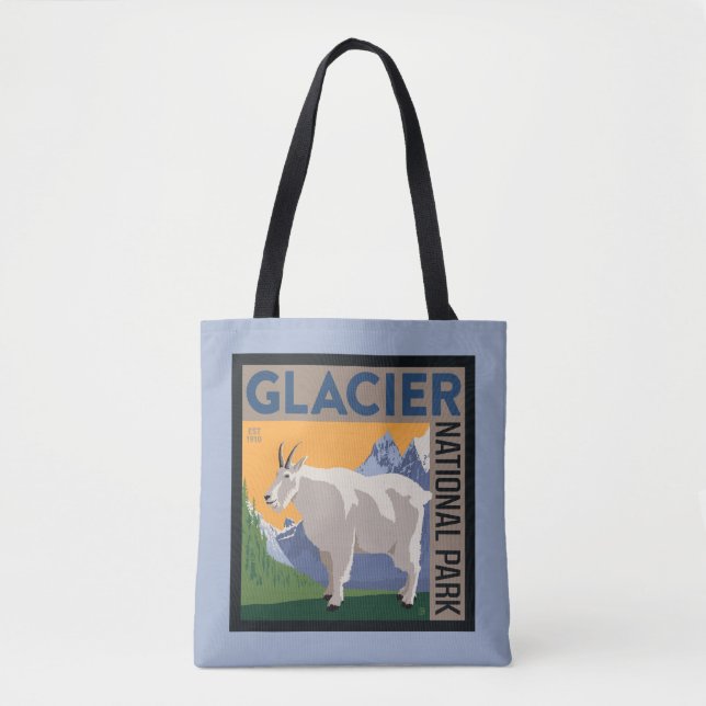 Glacier National Park | Goat Tote Bag (Front)