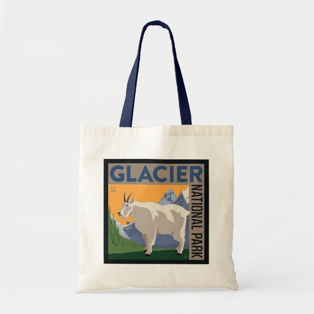 Glacier National Park | Goat Tote Bag (Front)