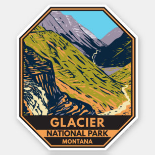 Glacier National Park Going to the Sun Road Sticker