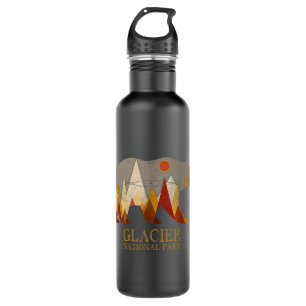Glacier National Park Grizzly Bear Montana  Stainless Steel Water Bottle