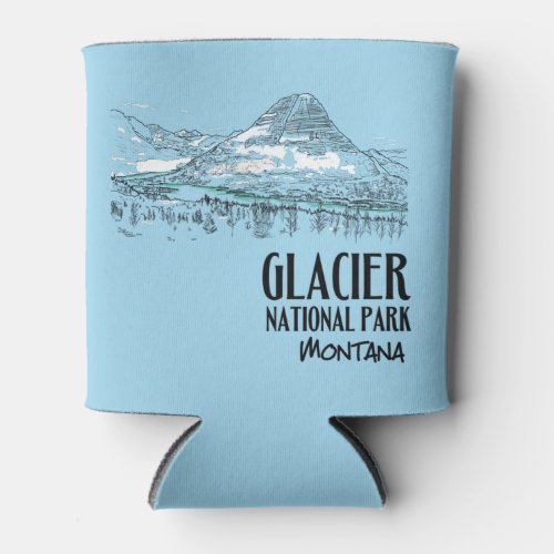 Glacier National Park Hidden Lake Montana Can Cooler