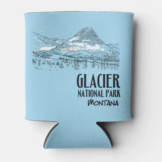 Glacier National Park Hidden Lake Montana Can Cooler | Zazzle