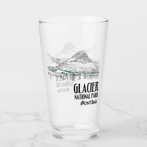 Glacier National Park Hidden Lake Montana Glass