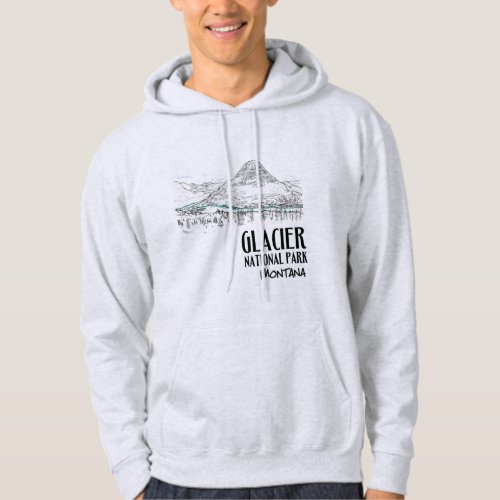 Glacier National Park Hidden Lake Montana Hoodie