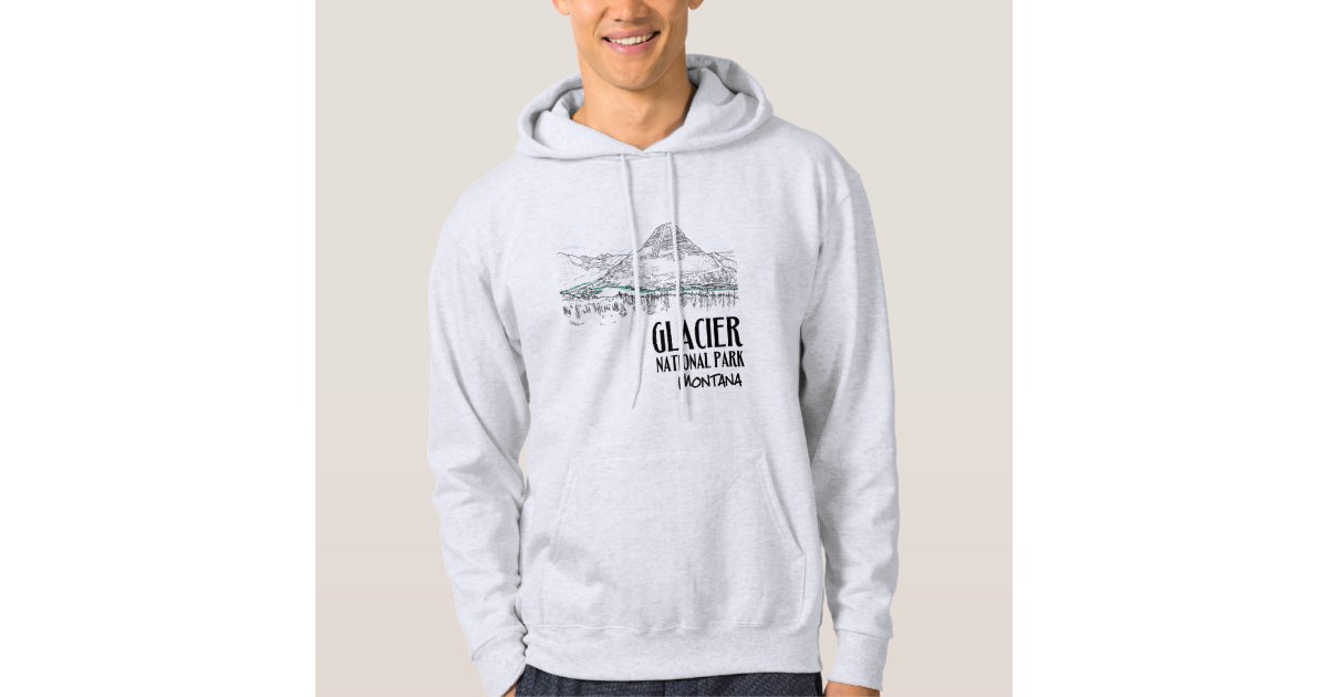 Glacier National Park Hidden Lake Montana Hoodie | Zazzle