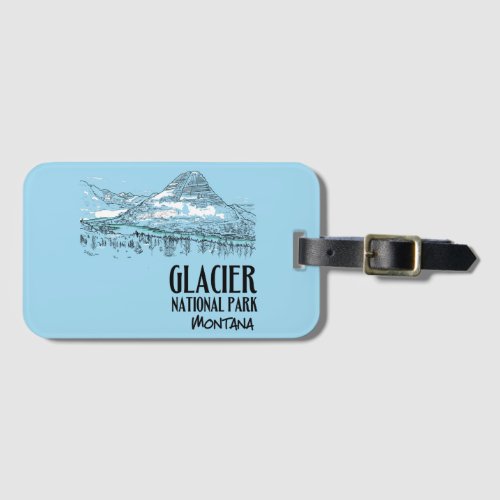 Glacier National Park Hidden Lake Montana Laptop S Luggage Tag