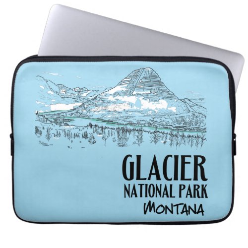 Glacier National Park Hidden Lake Montana Laptop Sleeve