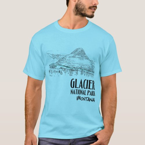 Glacier National Park Hidden Lake Montana T_Shirt