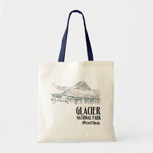 Glacier National Park Hidden Lake Montana Tote Bag