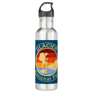 Glacier National Park Hiking Stainless Steel Water Bottle