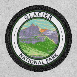 Glacier National Park In Spring Montana Badge