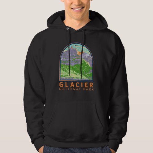 Glacier National Park In Spring Montana Vintage Hoodie