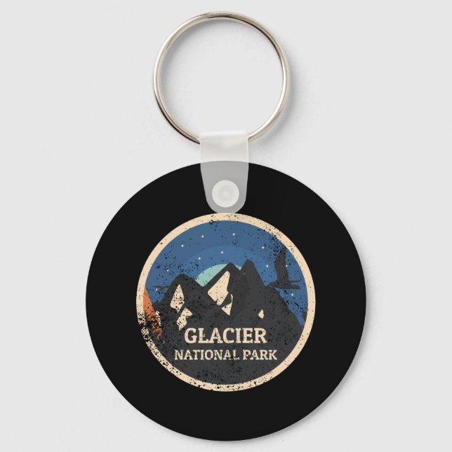 Glacier National Park Keychain (Front)