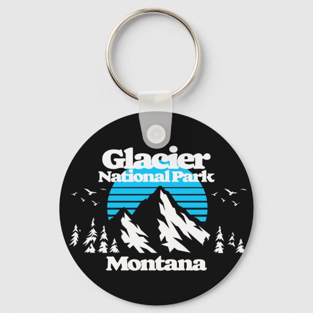 Glacier National Park Keychain (Front)