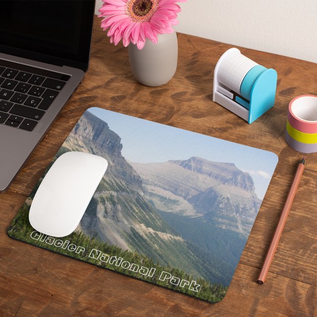 Glacier National Park Landscape Photo Mouse Pad (In Situ)