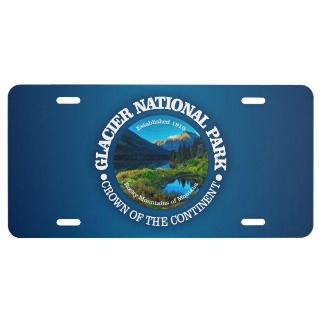 Glacier National Park License Plate (Front)